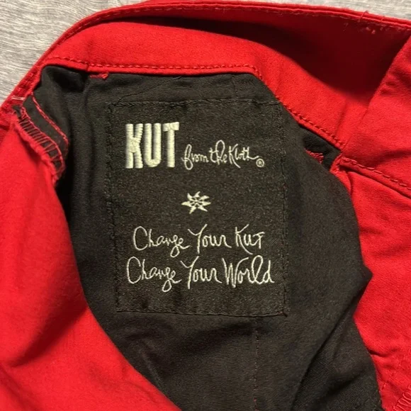 NWT🌶️ Kut from the Koth Siena Crop Trouser StitchFix exclusive in Jalapeño Red - Picture 12 of 12